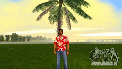 Tommy Vercetti - HD Hawaiian Red Shirt pour GTA Vice City