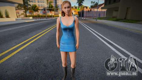 Mädchen im Kleid im KR-Stil für GTA San Andreas