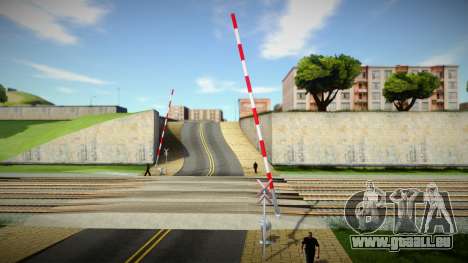 Two Tracks old barrier and without bell für GTA San Andreas