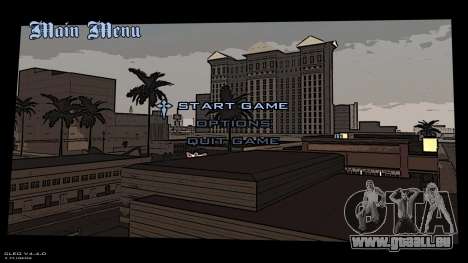 Nouvel arrière-plan de menu de style bande dessi pour GTA San Andreas