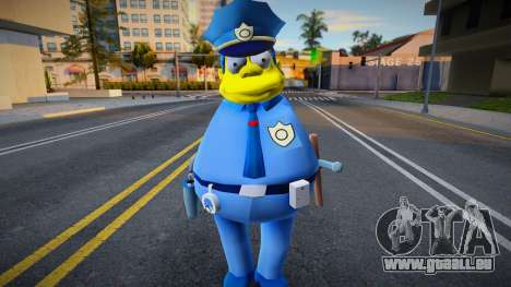Chief Clancy Wiggum Skin from The Simpsons pour GTA San Andreas