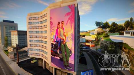 Bannière publicitaire GTA 6 sur le bâtiment pour GTA San Andreas