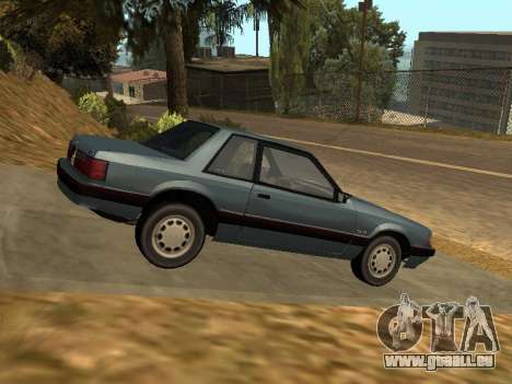Ford Mustang LX 5.0 Coupe 1991 pour GTA San Andreas