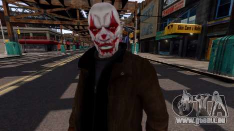 Nico Evil Clown Bald für GTA 4