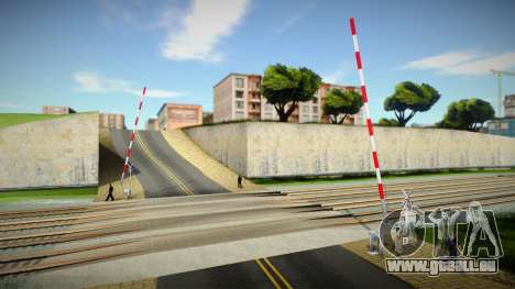 Two Tracks old barrier and without bell für GTA San Andreas