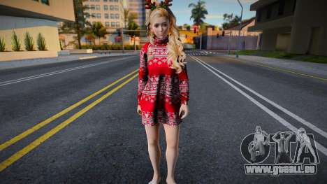 Aerith Gainsborough - Chrismas Sweater Dress v2 pour GTA San Andreas