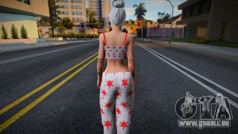 Weibliche Haut im Pyjama für GTA San Andreas
