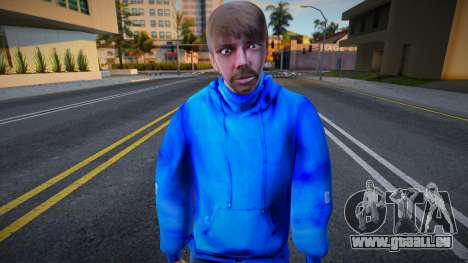 Typ im blauen Sweatshirt im Stil von CR für GTA San Andreas