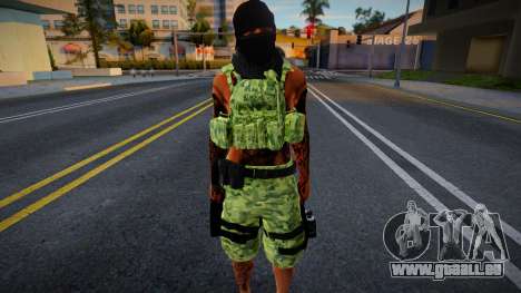 SKIN DE GUERRA GUERRILHA pour GTA San Andreas