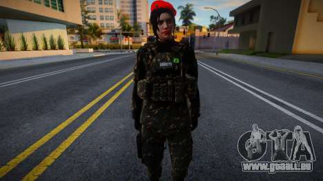 Fille Militaire Brésil v2 pour GTA San Andreas