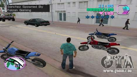 Spawn Sanchez Fahrrad für GTA Vice City