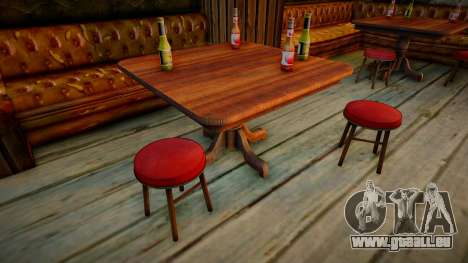 HD-Tische und -Stühle in Bars für GTA San Andreas