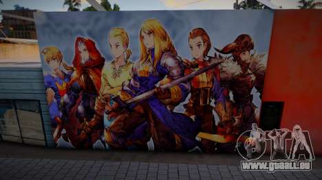 Final Fantasy Tactics Mural für GTA San Andreas