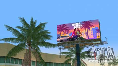 Billboard GTA 6 (GTA VI) pour GTA Vice City