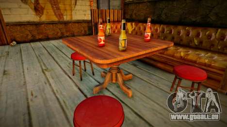 Tables et chaises HD dans les bars pour GTA San Andreas