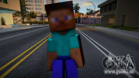 Steve - Minecraft 3DS Skin pour GTA San Andreas