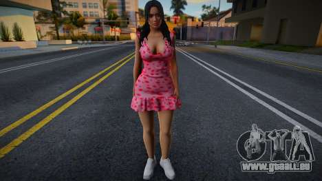 Mädchen im gepunkteten Kleid für GTA San Andreas