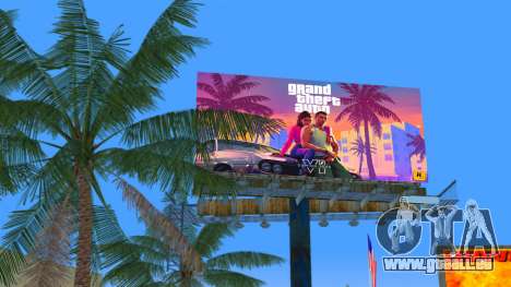 Billboard GTA 6 (GTA VI) pour GTA Vice City
