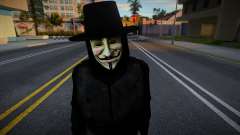 V for Vendetta Ped für GTA San Andreas