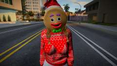Monica - Christmas Sweater Knitted Leggings v2 pour GTA San Andreas