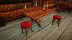 Tables et chaises HD dans les bars pour GTA San Andreas