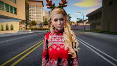 Aerith Gainsborough - Chrismas Sweater Dress v2 für GTA San Andreas
