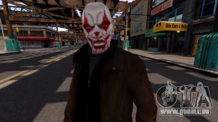 Nico Evil Clown Bald für GTA 4