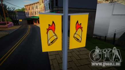 Replace Gayflag with Cluckin Bell in queens für GTA San Andreas