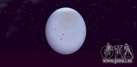 Der Planet Uranus statt des Mondes für GTA San Andreas