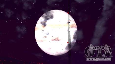 La planète Jupiter à la place de la lune pour GTA San Andreas