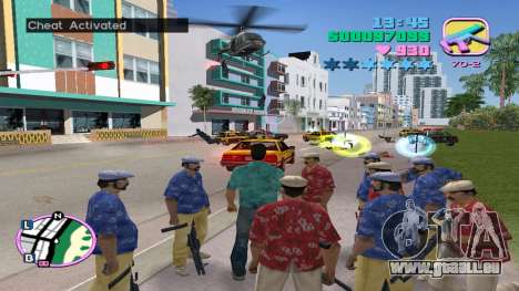 Taxi mit Bodyguard für GTA Vice City