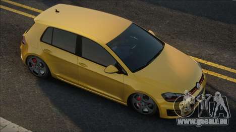Volkswagen Golf VII 2012 Yellow pour GTA San Andreas