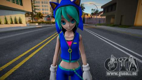 PDFT Hatsune Miku Sonic Style v1 pour GTA San Andreas