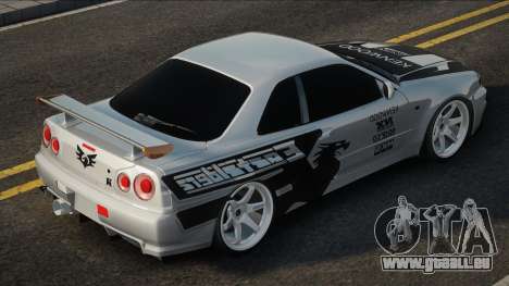 Nissan Skyline R34 [White] für GTA San Andreas