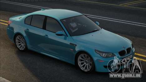 BMW M5 E60 Double Exhaust Blue pour GTA San Andreas