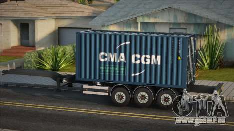 Remorque de cargaison portuaire pour GTA San Andreas