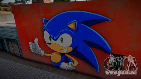 Mural Anime Sonic für GTA San Andreas