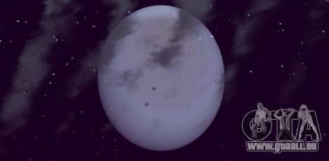 Der Planet Uranus statt des Mondes für GTA San Andreas