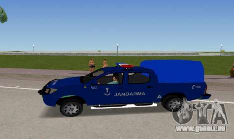 Voiture de police Toyota Hilux de couleur bleue pour GTA Vice City