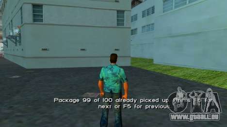 Téléportez-vous vers des paquets cachés pour GTA Vice City