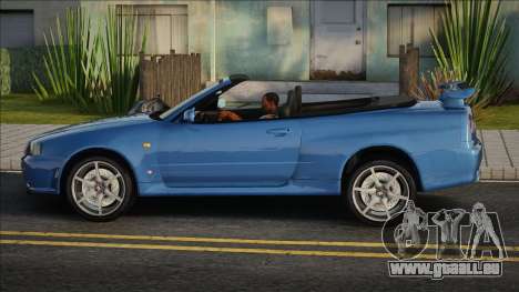 Nissan Skyline R34 Convertible für GTA San Andreas