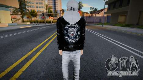 Skin Gangster White Tiger Motorcycle pour GTA San Andreas