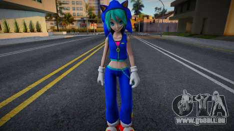 PDFT Hatsune Miku Sonic Style v1 pour GTA San Andreas