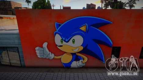 Mural Anime Sonic pour GTA San Andreas