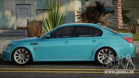 BMW M5 E60 Double Exhaust Blue pour GTA San Andreas
