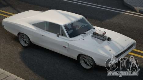 Dodge Charger RT 1970 White pour GTA San Andreas