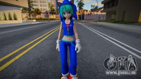 PDFT Hatsune Miku Sonic Style v2 pour GTA San Andreas