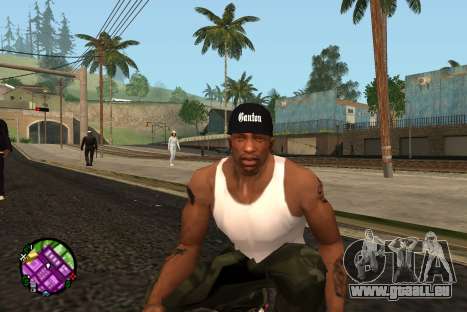 Schwarze Ganton-Mütze für GTA San Andreas