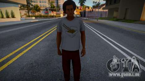 Junger Mann im weißen T-Shirt für GTA San Andreas