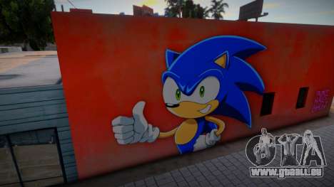Mural Anime Sonic für GTA San Andreas